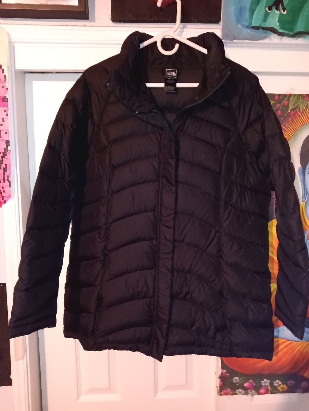 The North Face Transit 600 Down Black Puffer Jacket Coat Womens XL